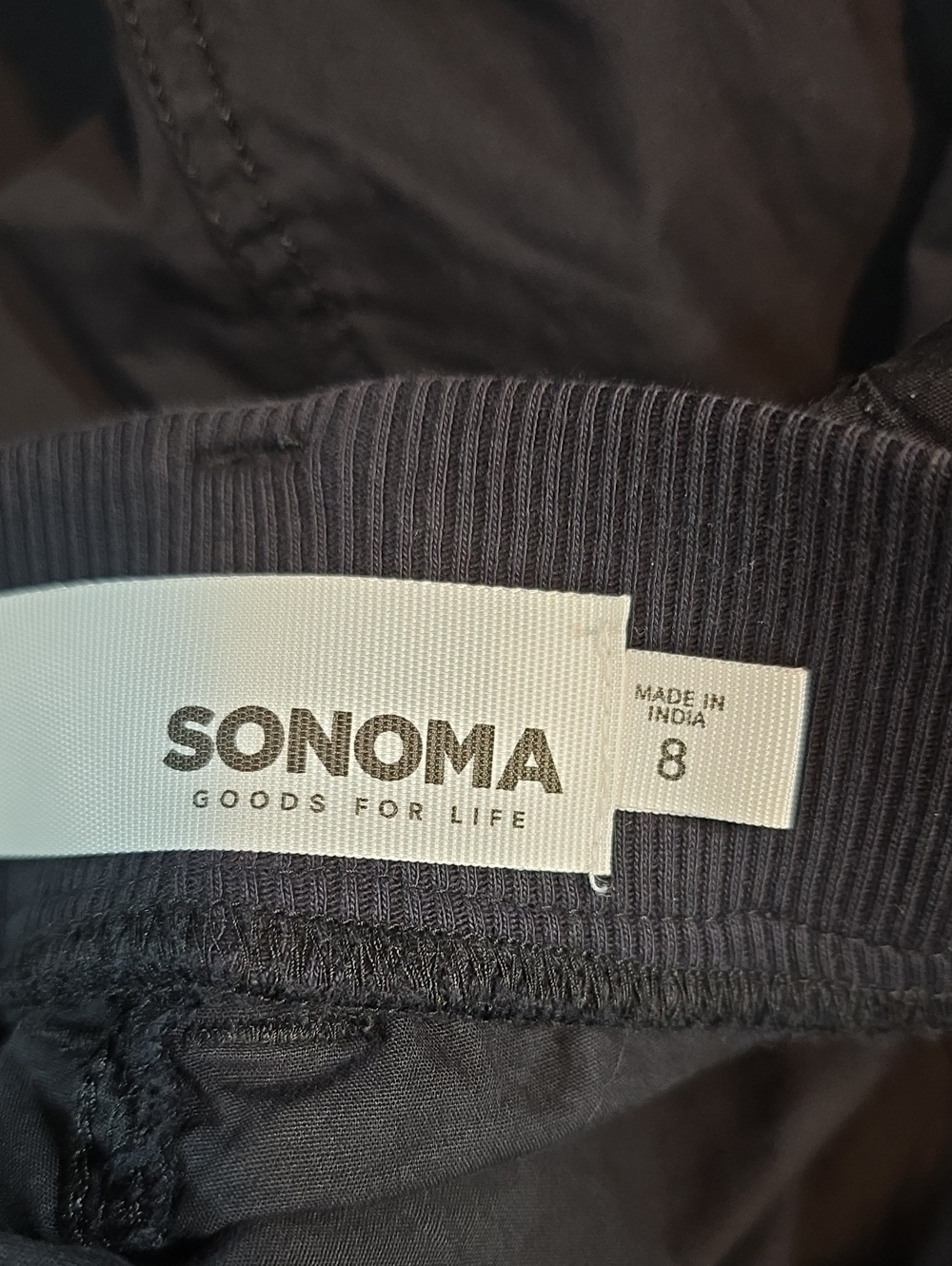Sonoma Black Mid Rise Capri Pants Size 8 NWT - Picture 11 of 13
